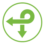 icon green agility arrow 