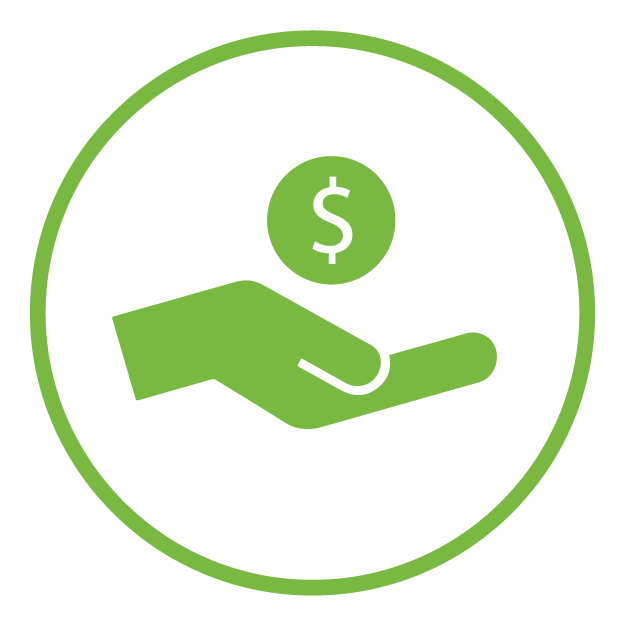 hand coin icon