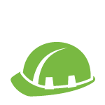 icon green hard hat